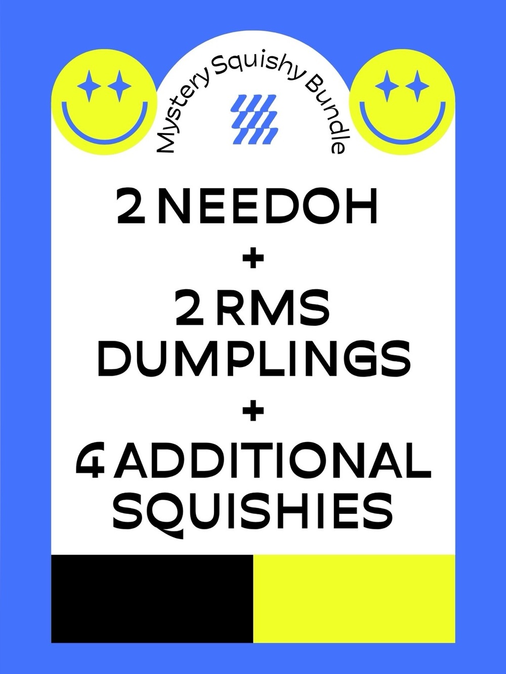 Mystery Squishy Bundle - Needoh, RMS Dumplings & More! 8 Items!
